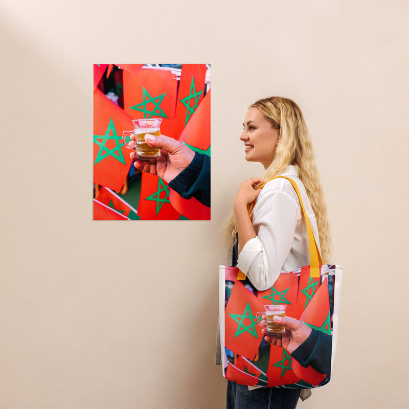 Moroccan Flag Tote Bag