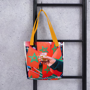 Moroccan Flag Tote Bag