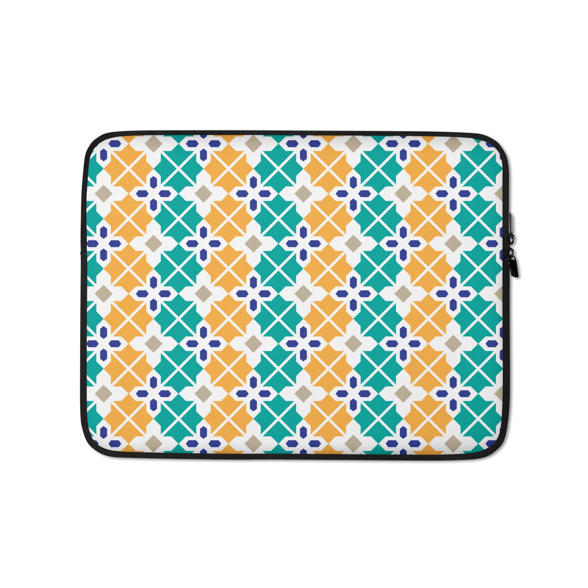 Colorful Geometric Lattice Laptop Sleeve
