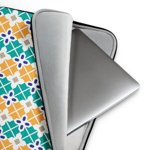 Colorful Geometric Lattice Laptop Sleeve