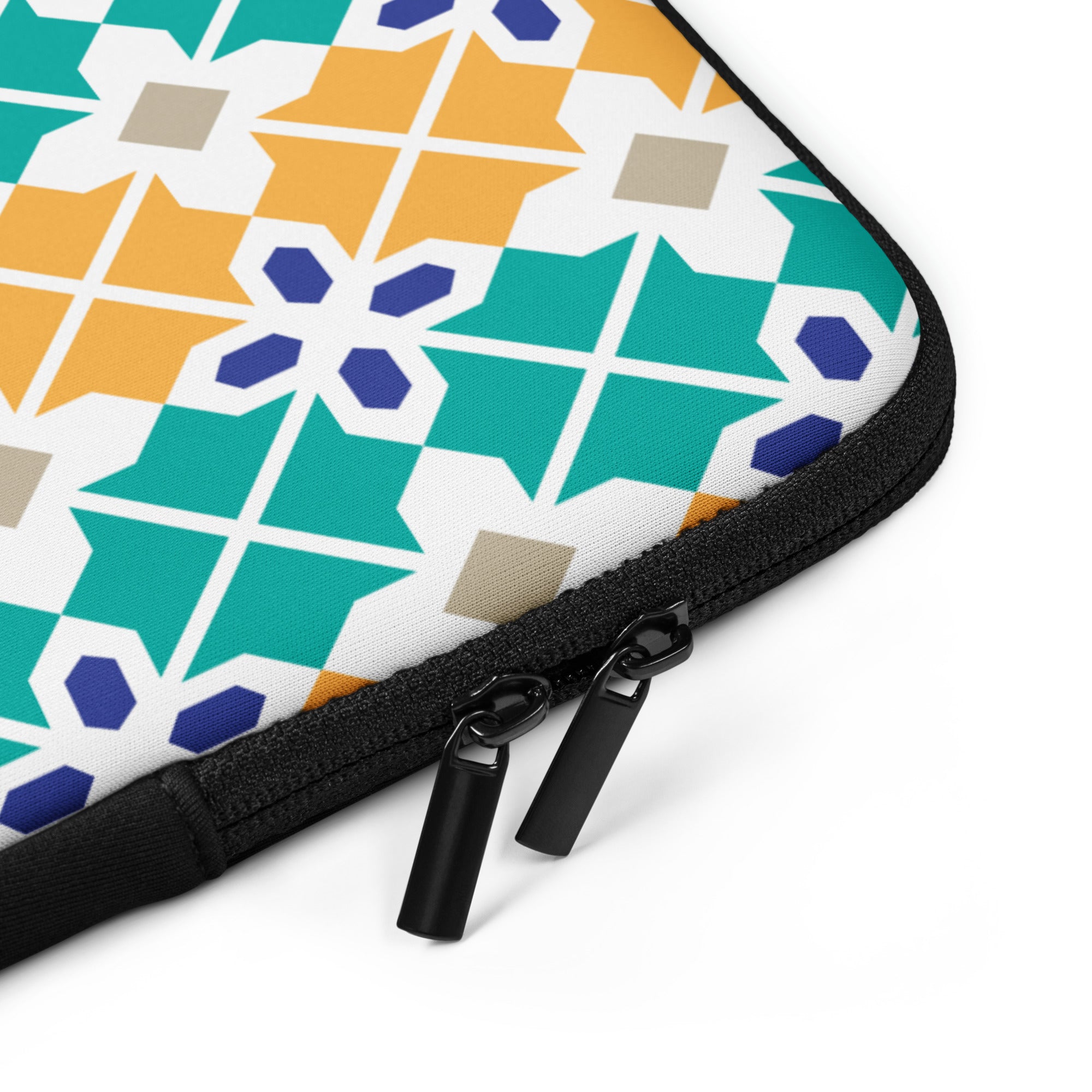 Colorful Geometric Lattice Laptop Sleeve