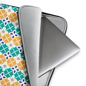 Colorful Geometric Lattice Laptop Sleeve