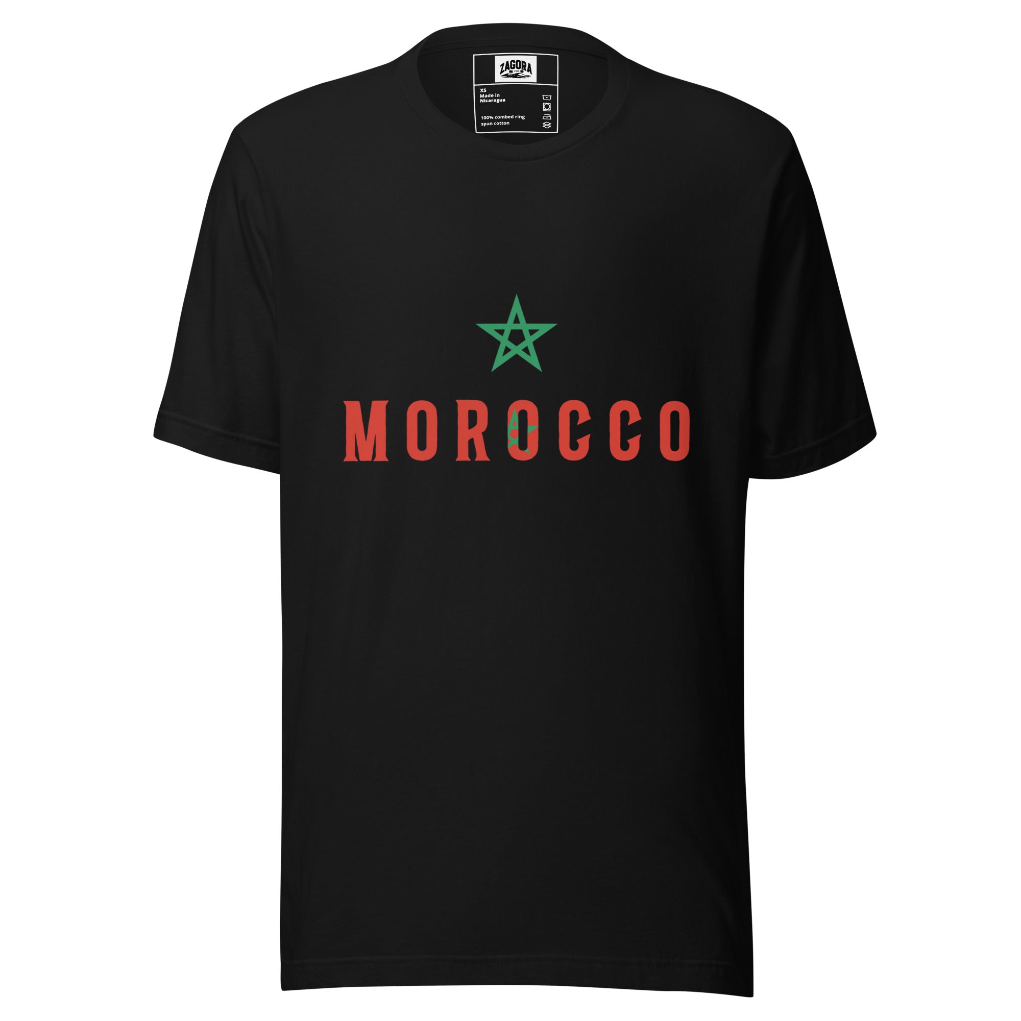 Morocco Flag Star Unisex T-Shirt