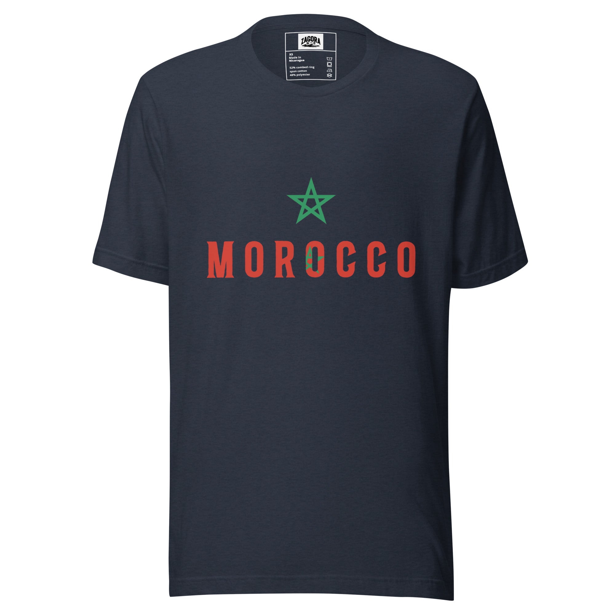 Morocco Flag Star Unisex T-Shirt