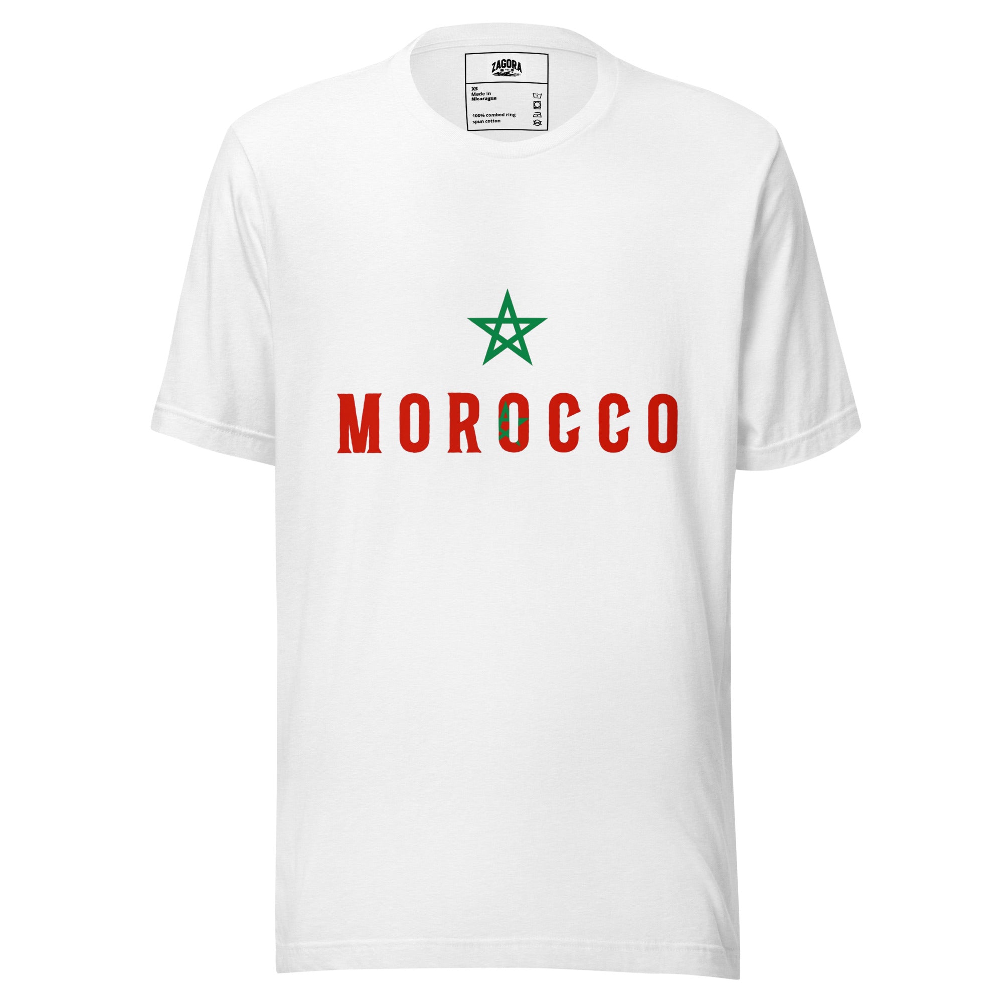 Morocco Flag Star Unisex T-Shirt