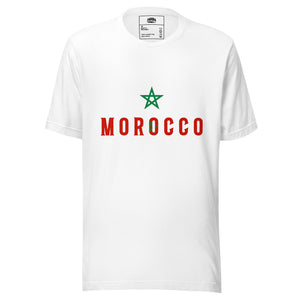 Morocco Flag Star Unisex T-Shirt